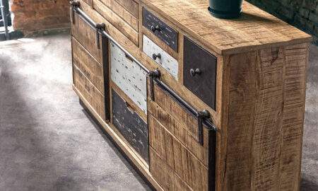 Credenza Tudor 2 Ante e 7 cassetti